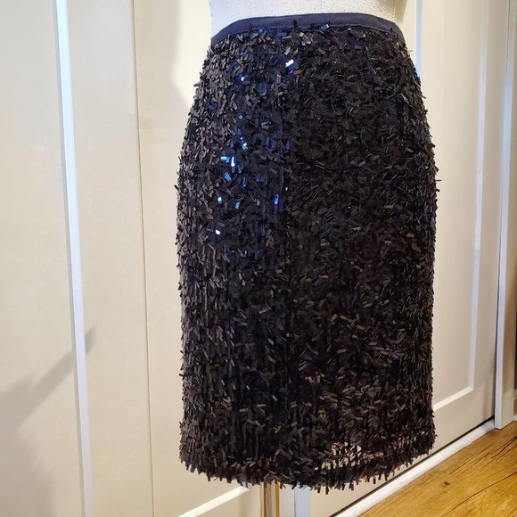 NWT Ann Taylor Sequin Formal Mini Skirt Small 4 - Picture 11 of 13